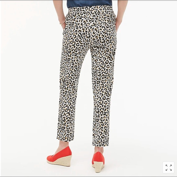 Leopard print lined drawstring pants - Picture 4 of 6